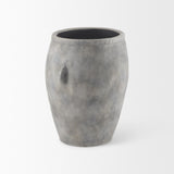 Mercana Zuma 27.2L x 18.1W x 24.4H Light Gray Ceramic Floor Vase