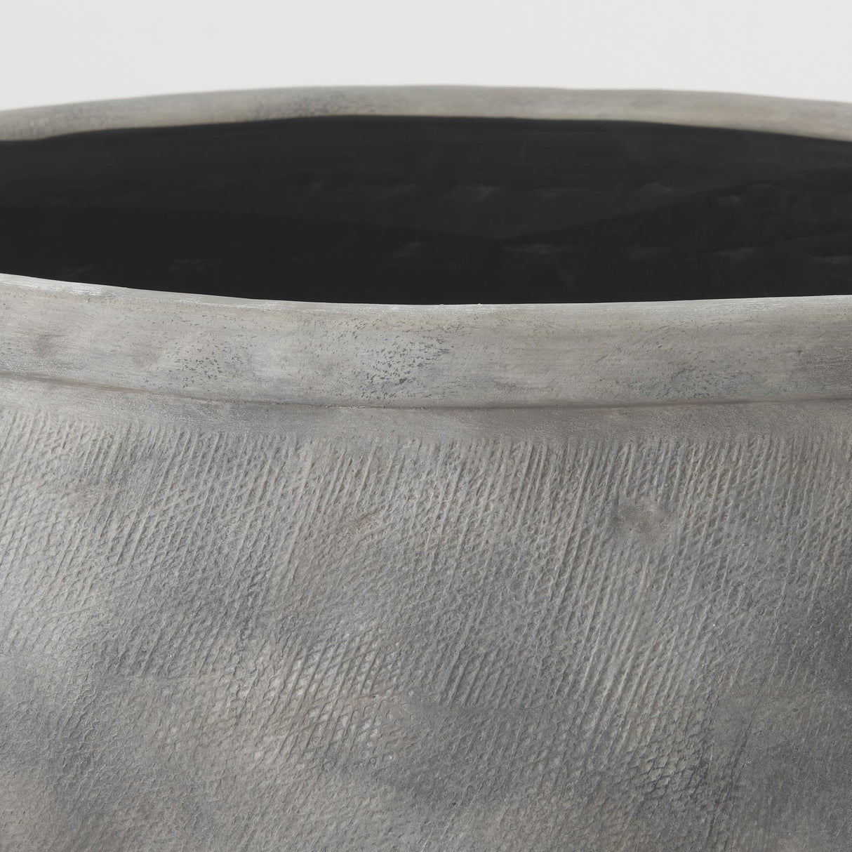 Mercana Zuma 27.2L x 18.1W x 24.4H Light Gray Ceramic Floor Vase