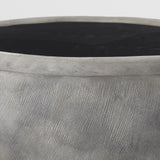 Mercana Zuma 27.2L x 18.1W x 24.4H Light Gray Ceramic Floor Vase