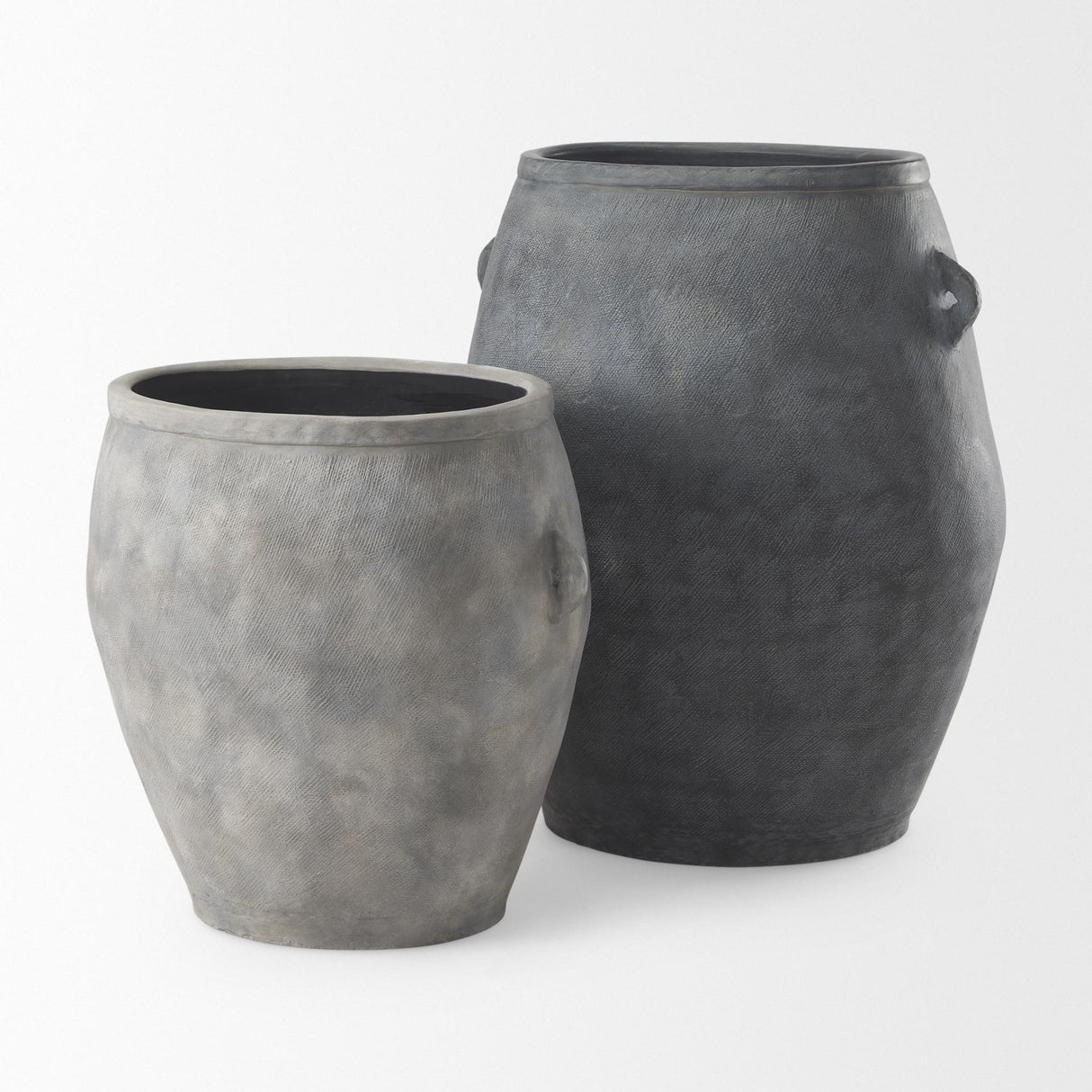 Mercana Zuma 27.2L x 20.5W x 31.9H Dark Gray Ceramic Floor Vase