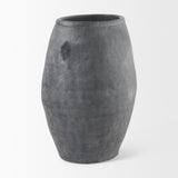 Mercana Zuma 27.2L x 20.5W x 31.9H Dark Gray Ceramic Floor Vase
