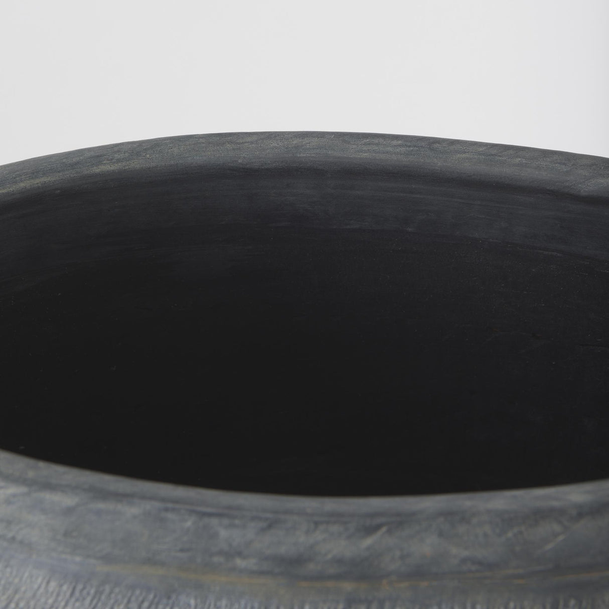 Mercana Zuma 27.2L x 20.5W x 31.9H Dark Gray Ceramic Floor Vase