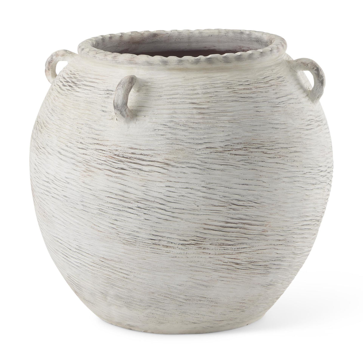 Mercana Misha 25.2L x 25.2W x 22.4H Cream Ceramic Floor Vase