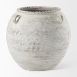 Mercana Misha 25.2L x 25.2W x 22.4H Cream Ceramic Floor Vase