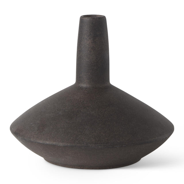 Mercana Rylee 6.9H Dark Brown Ceramic Vase