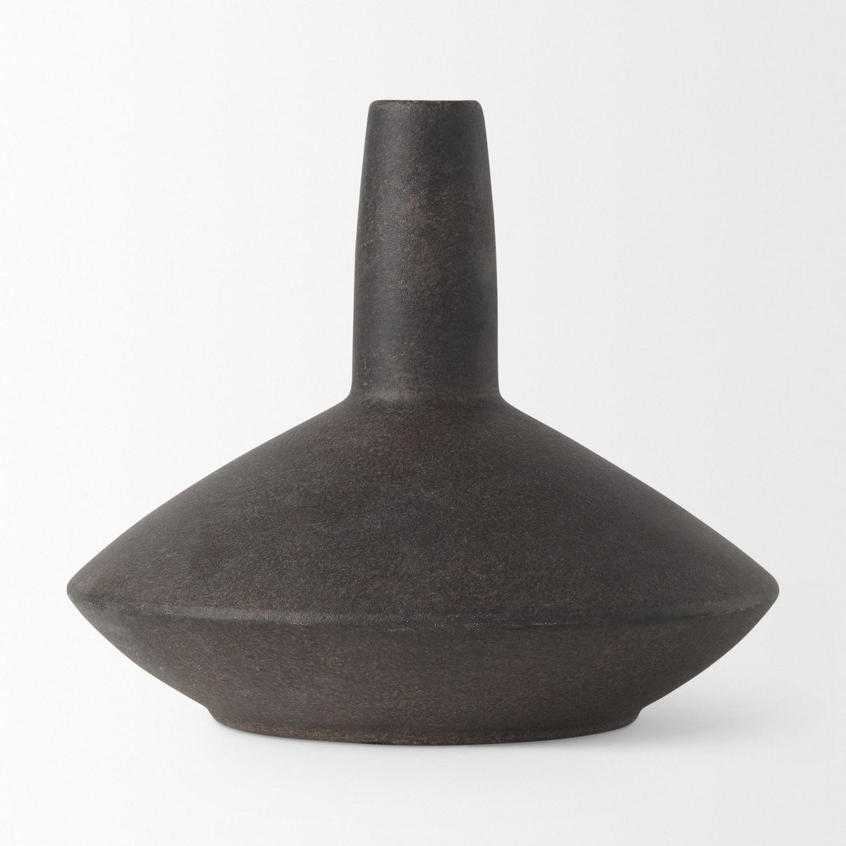Mercana Rylee 6.9H Dark Brown Ceramic Vase