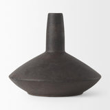 Mercana Rylee 6.9H Dark Brown Ceramic Vase