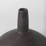 Mercana Rylee 6.9H Dark Brown Ceramic Vase