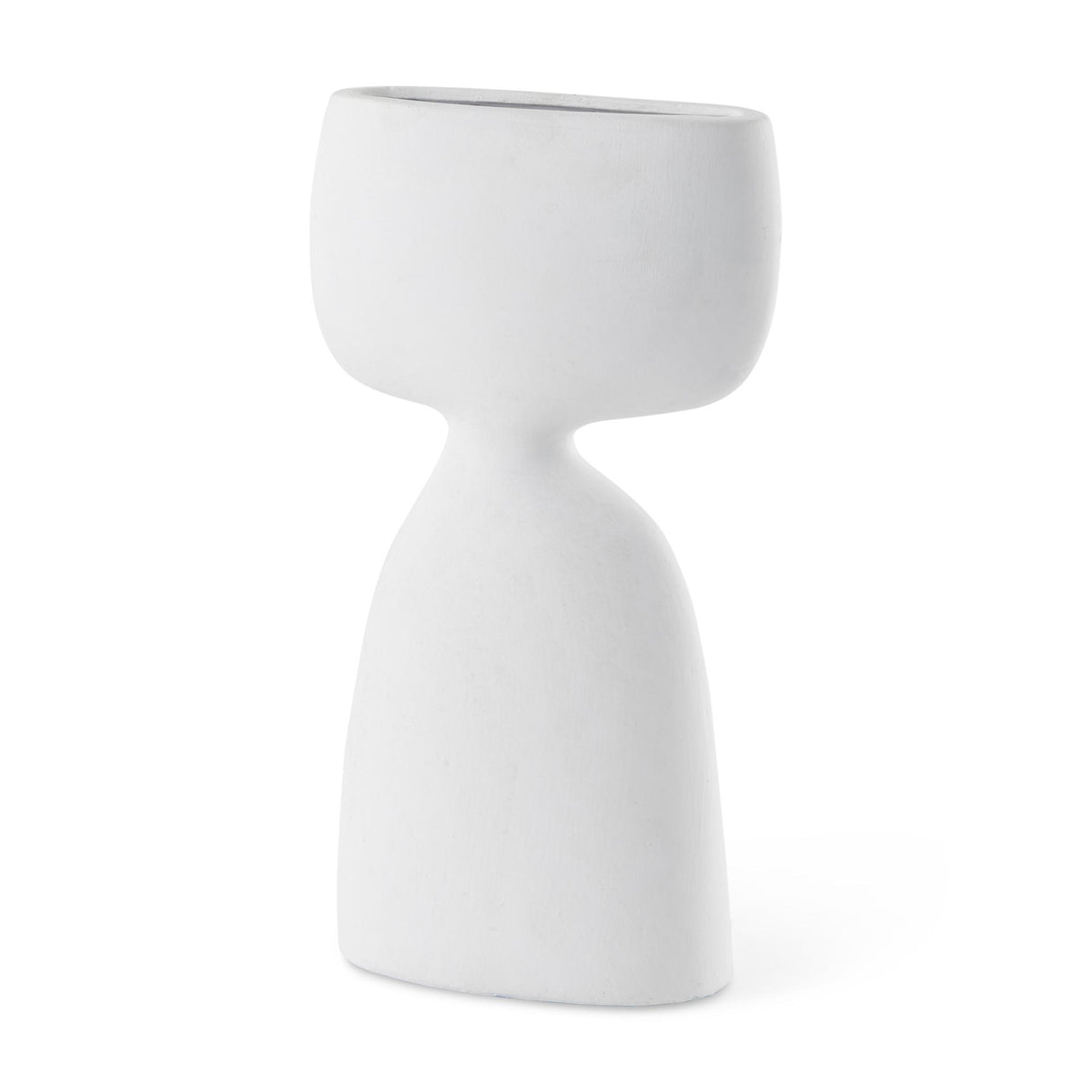Mercana Rylee 11.6H White Ceramic Vase
