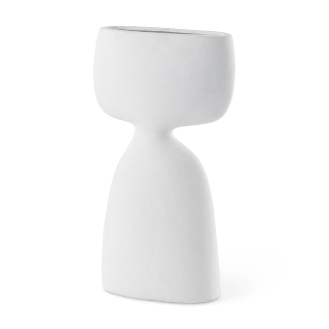 Mercana Rylee 11.6H White Ceramic Vase