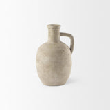 Mercana Zenni 5.3L x 5.3W x 9.3H Warm Beige Ceramic Vase