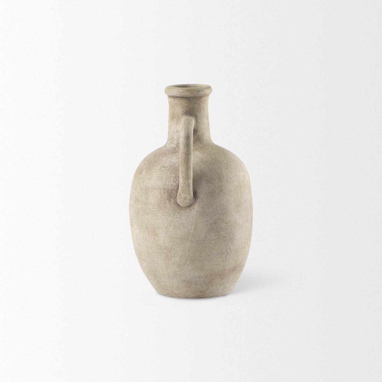 Mercana Zenni 5.3L x 5.3W x 9.3H Warm Beige Ceramic Vase