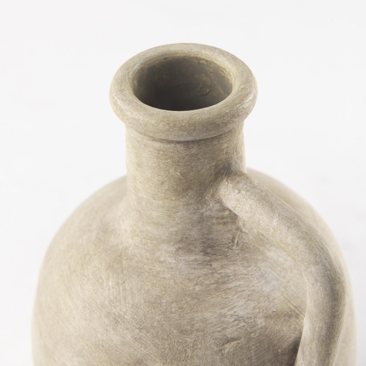 Mercana Zenni 5.3L x 5.3W x 9.3H Warm Beige Ceramic Vase