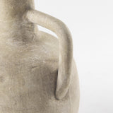 Mercana Zenni 5.3L x 5.3W x 9.3H Warm Beige Ceramic Vase