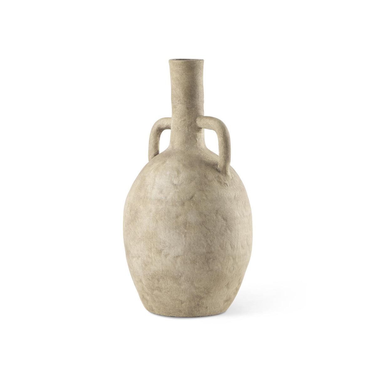 Mercana Zenni 6.1L x 6.1W x 12.0H Warm Beige Ceramic Vase