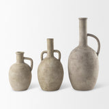 Mercana Zenni 6.1L x 6.1W x 12.0H Warm Beige Ceramic Vase