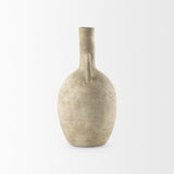 Mercana Zenni 6.1L x 6.1W x 12.0H Warm Beige Ceramic Vase