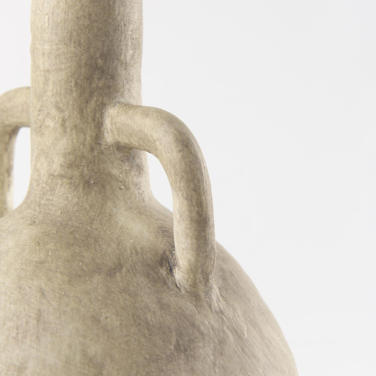 Mercana Zenni 6.1L x 6.1W x 12.0H Warm Beige Ceramic Vase