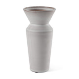 Mercana Esme 4.5L x 4.5W x 10.4H Whitewashed Ceramic Vase