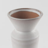 Mercana Esme 4.5L x 4.5W x 10.4H Whitewashed Ceramic Vase