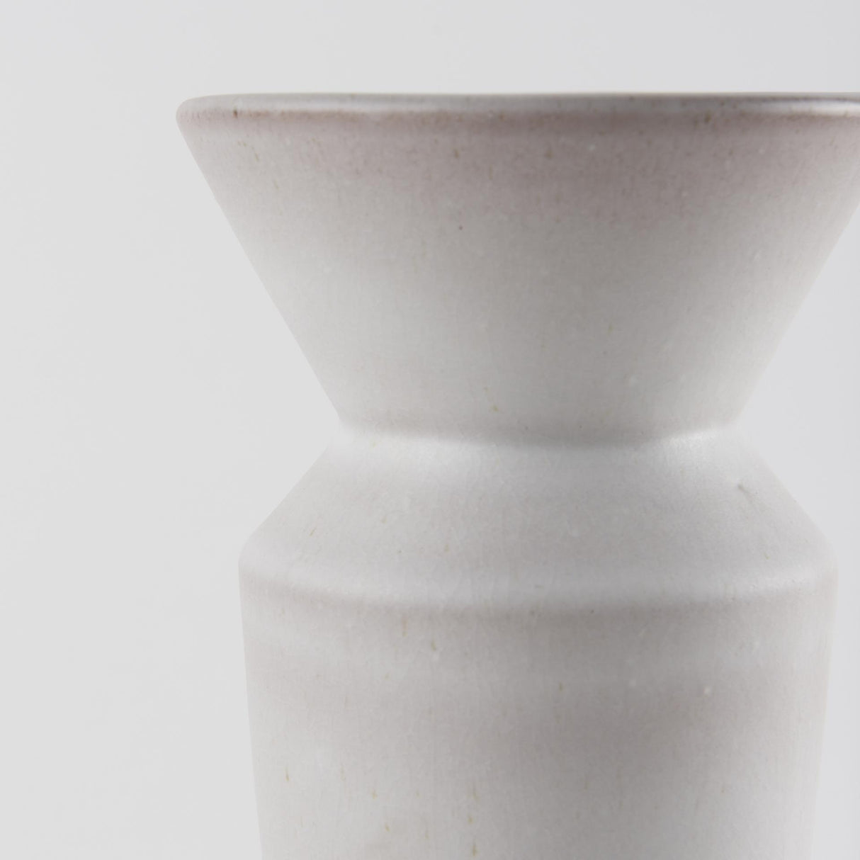 Mercana Esme 4.5L x 4.5W x 10.4H Whitewashed Ceramic Vase
