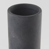 Mercana Esme 7.1L x 7.1W x 15.0H Dark Gray Ceramic Vase