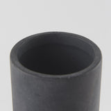 Mercana Esme 7.1L x 7.1W x 15.0H Dark Gray Ceramic Vase