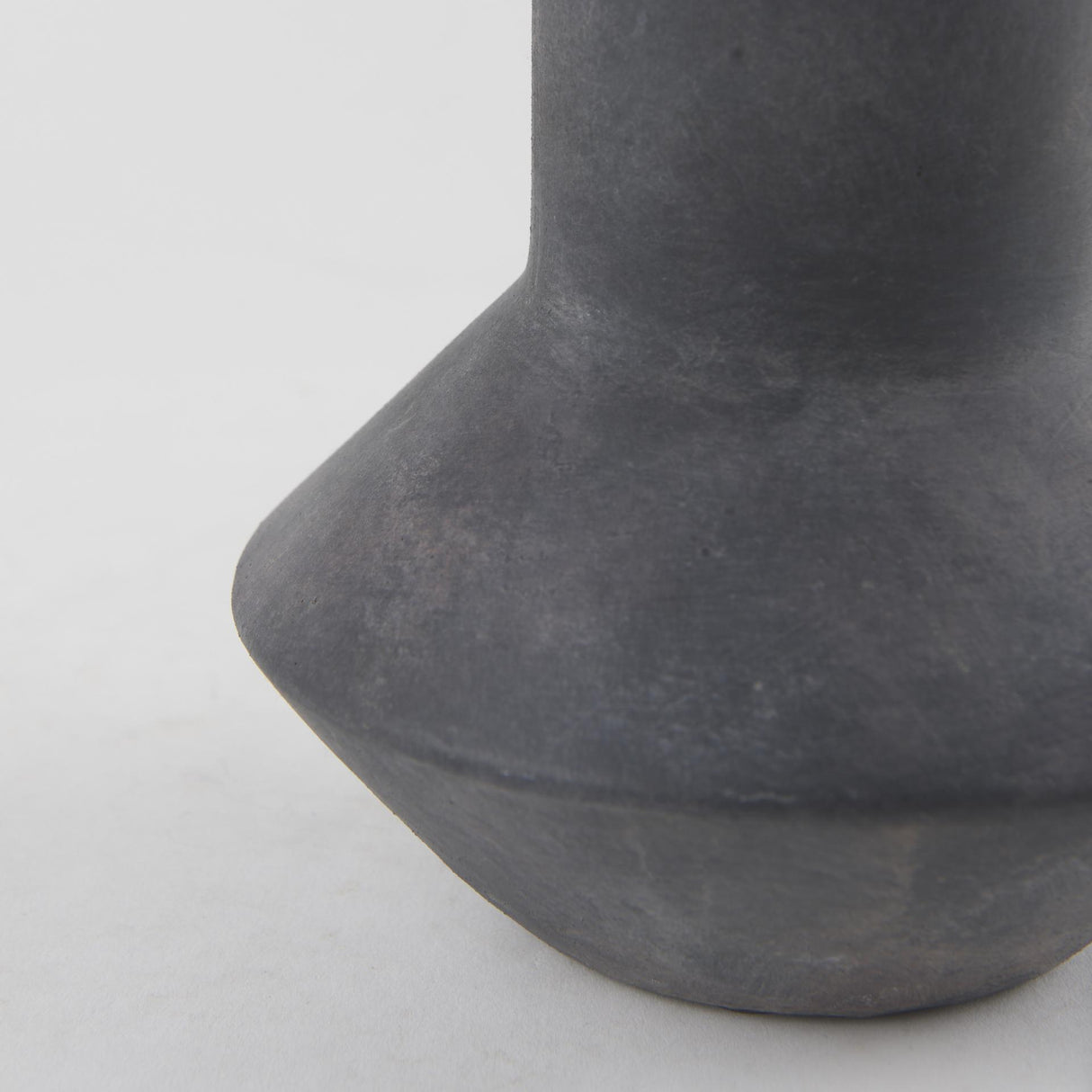 Mercana Esme 7.1L x 7.1W x 15.0H Dark Gray Ceramic Vase