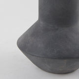 Mercana Esme 7.1L x 7.1W x 15.0H Dark Gray Ceramic Vase