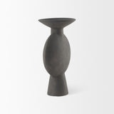 Mercana Kaz 6.7L x 5.5W x 11.2H Earthy Brown Ceramic Vase