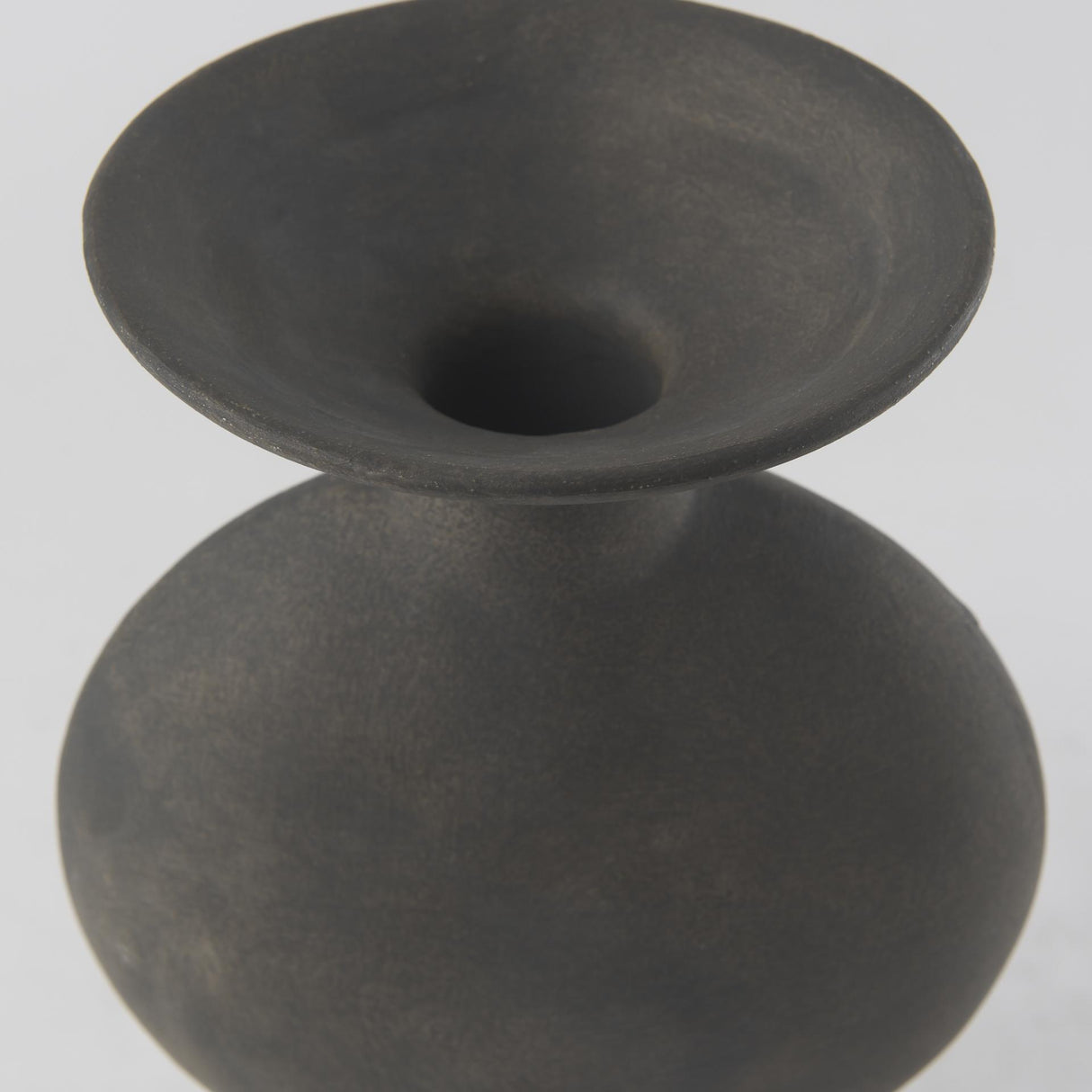 Mercana Kaz 6.7L x 5.5W x 11.2H Earthy Brown Ceramic Vase