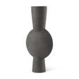 Mercana Kaz 8.3L x 3.9W x 16.7H Earthy Brown Ceramic Vase