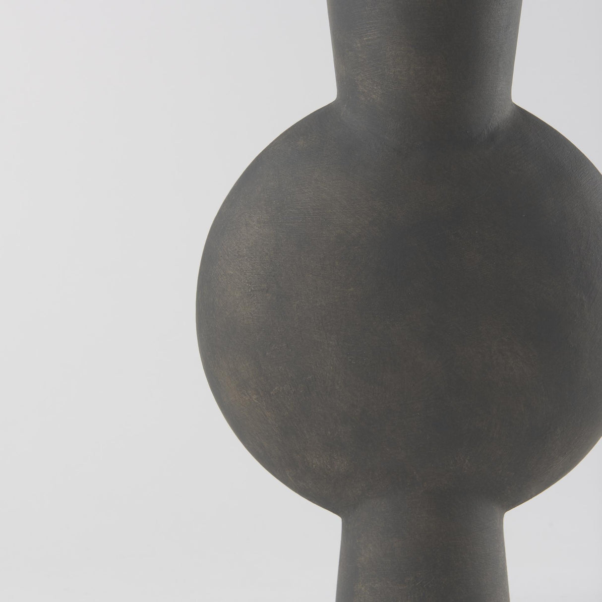 Mercana Kaz 8.3L x 3.9W x 16.7H Earthy Brown Ceramic Vase