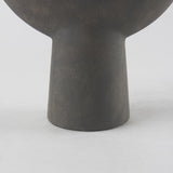 Mercana Kaz 8.3L x 3.9W x 16.7H Earthy Brown Ceramic Vase