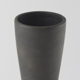 Mercana Kaz 8.3L x 3.9W x 16.7H Earthy Brown Ceramic Vase