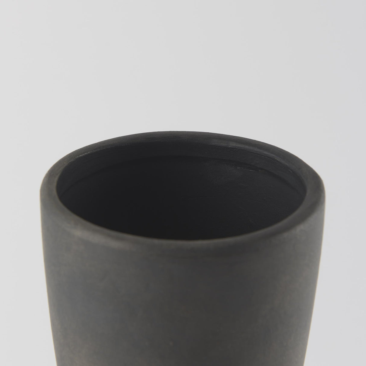 Mercana Kaz 8.3L x 3.9W x 16.7H Earthy Brown Ceramic Vase