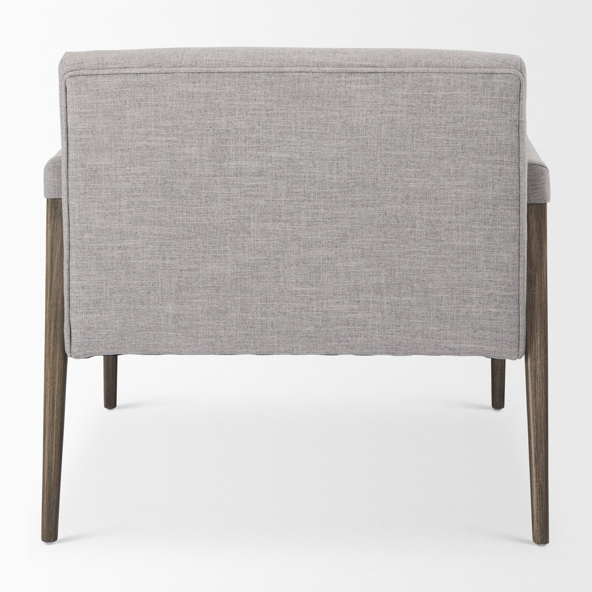 Mercana Palisades Gray Fabric w/ Brown Wood Frame Accent Chair