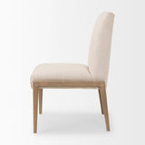 Mercana Palisades Cream Upholstery w/ Solid Wood Armless Dining Chair