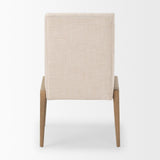 Mercana Palisades Cream Upholstery w/ Solid Wood Armless Dining Chair