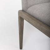 Mercana Palisades Gray Upholstery w/ Solid Wood Armless Dining Chair