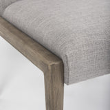 Mercana Palisades Gray Upholstery w/ Solid Wood Armless Dining Chair
