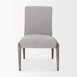 Mercana Palisades Gray Upholstery w/ Solid Wood Armless Dining Chair