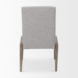 Mercana Palisades Gray Upholstery w/ Solid Wood Armless Dining Chair