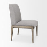 Mercana Palisades Gray Upholstery w/ Solid Wood Armless Dining Chair