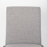 Mercana Palisades Gray Upholstery w/ Solid Wood Armless Dining Chair