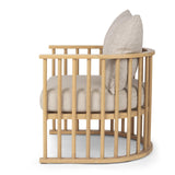 Mercana Kopari Beige Fabric W/Light Brown Wood Accent Chair
