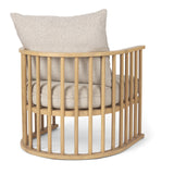 Mercana Kopari Beige Fabric W/Light Brown Wood Accent Chair