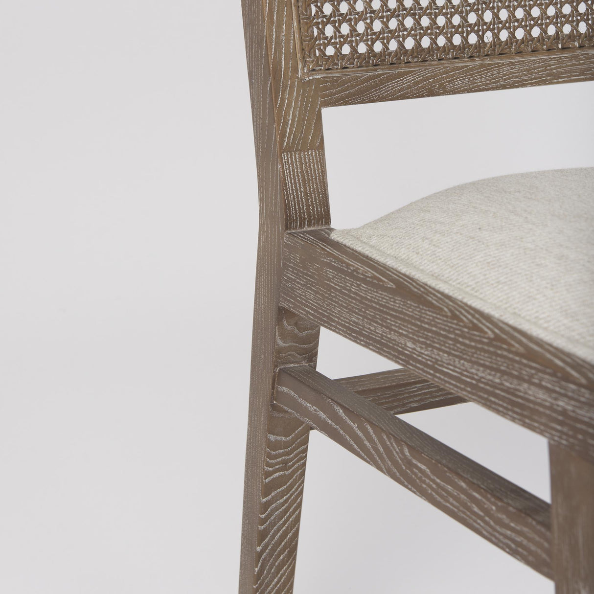 Mercana Wynn Fabric W/Brown Wood Dining Chair