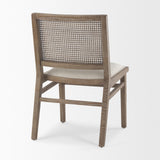Mercana Wynn Fabric W/Brown Wood Dining Chair