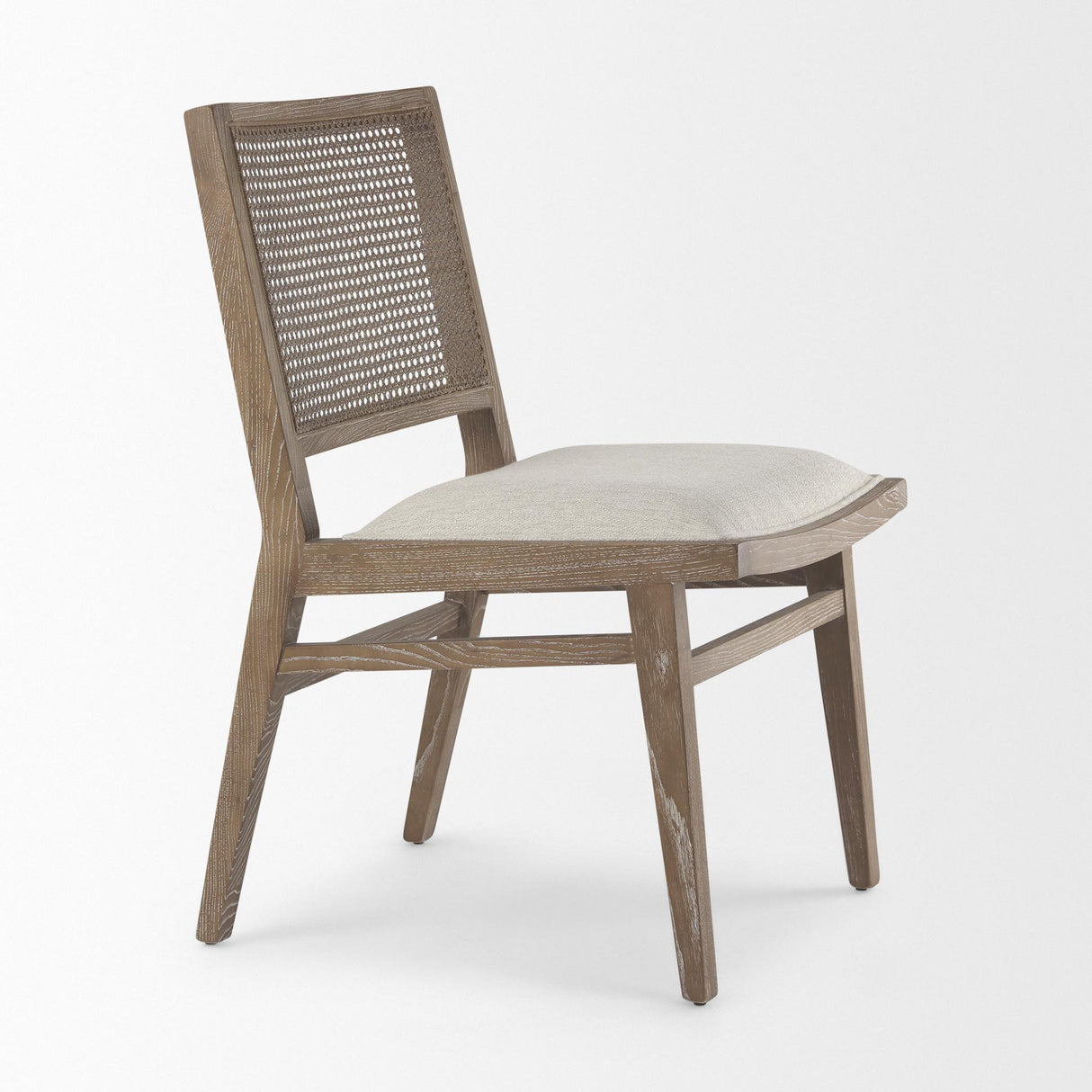 Mercana Wynn Fabric W/Brown Wood Dining Chair